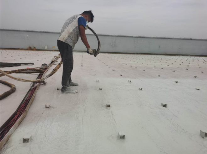中山某工業廠房屋面聚脲防水施工
